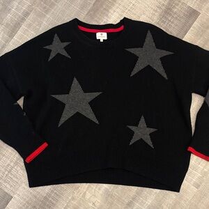sundry black stars sweater
